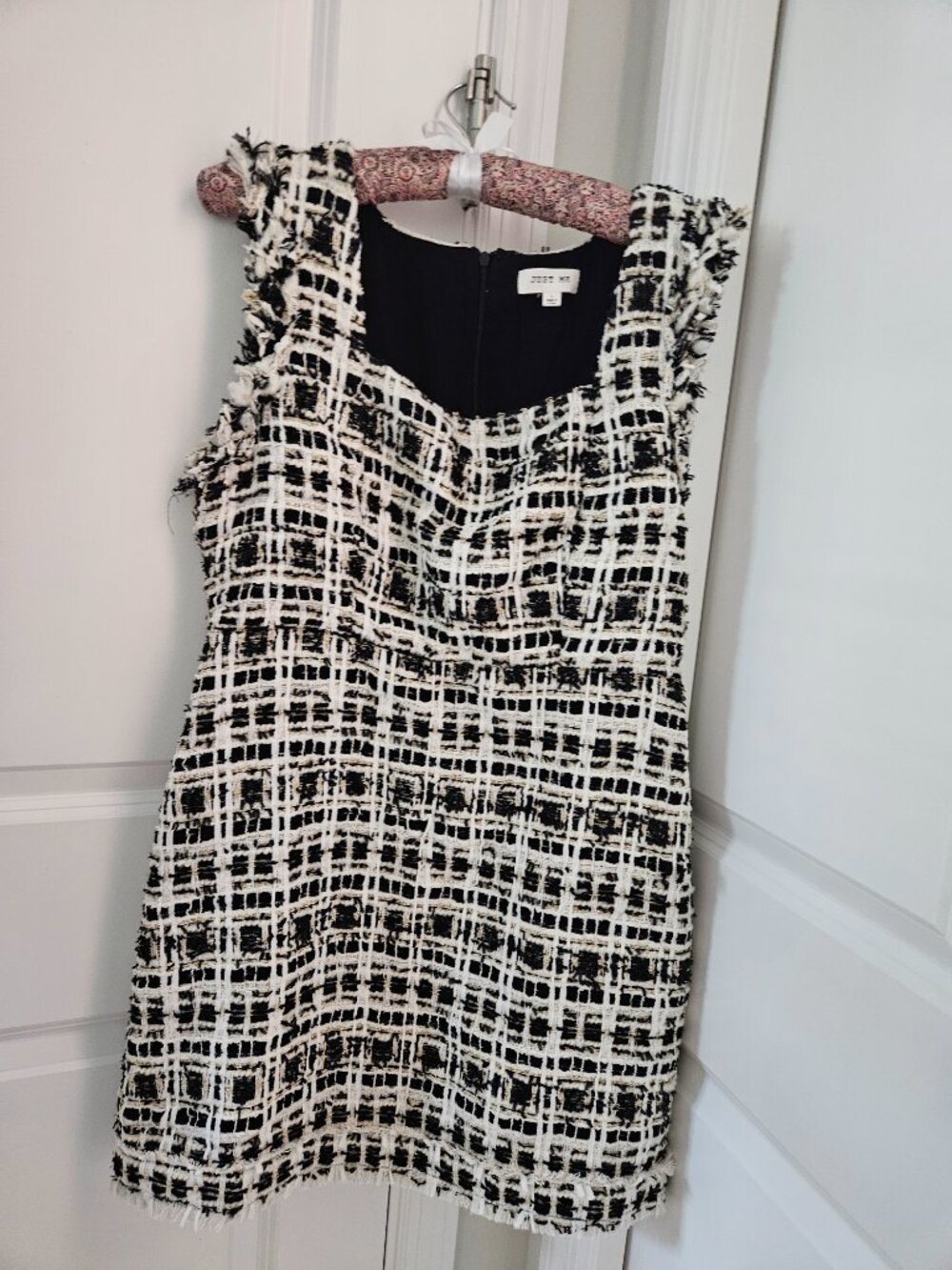 VICI Boucle Balck and White Mini Dress